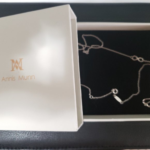 Annis Munn Forever Love Sterling Silver Necklace - Picture 4 of 6